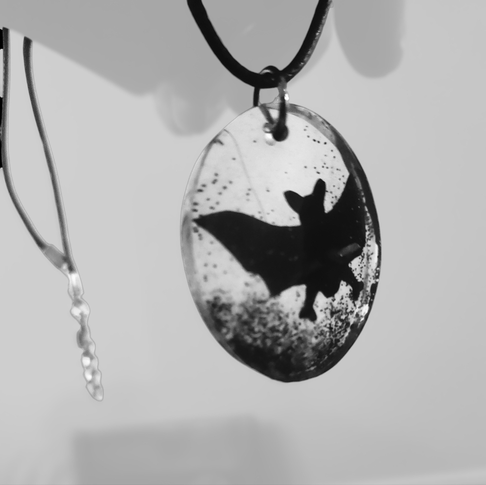 Oval Bat Necklace